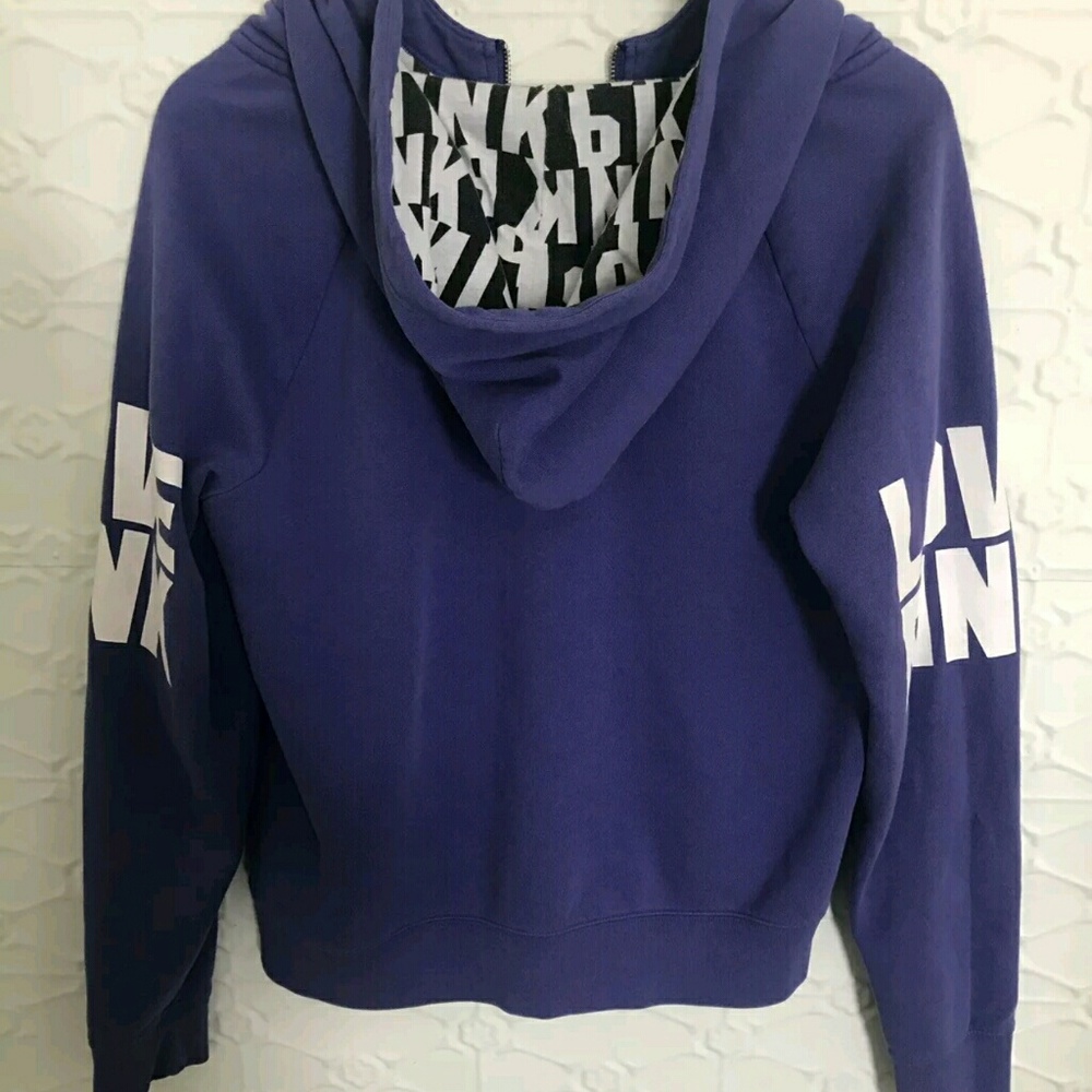 Victoria secret pink lg purple hoodie sweatshirt